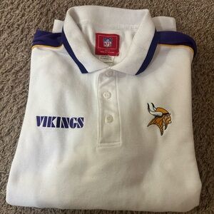 NFL White and Purple Polo Shirt